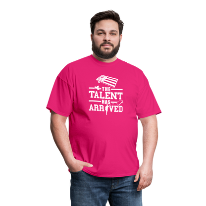 The Talent Has Arrived Cornhole Unisex Classic T-Shirt - fuchsia