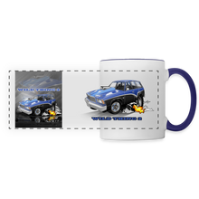 1978 Chevy Malibu Panoramic Mug - white/cobalt blue