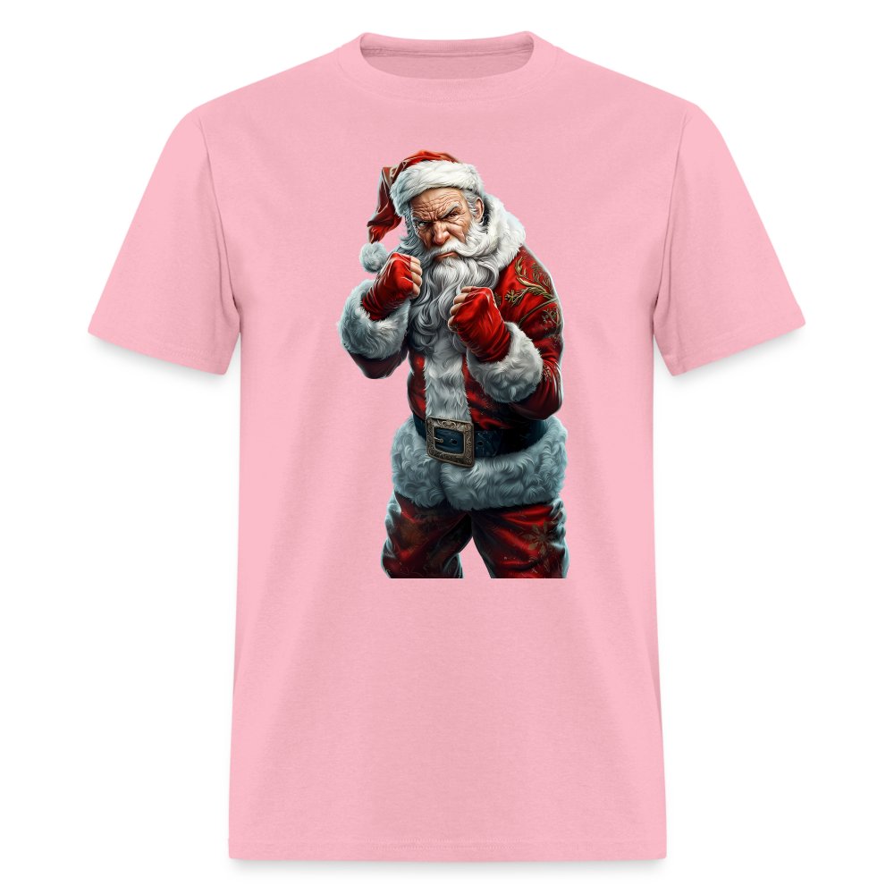 Angry Bad Santa (Design D) Unisex Classic T-Shirt - pink
