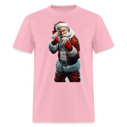 Angry Bad Santa (Design D) Unisex Classic T-Shirt - pink