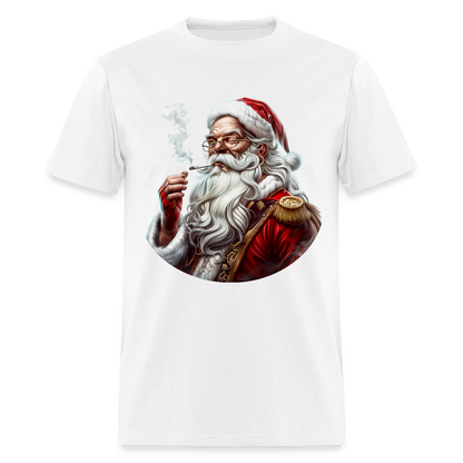 Bad Santa Smoking (Design I) Unisex Classic T-Shirt - white