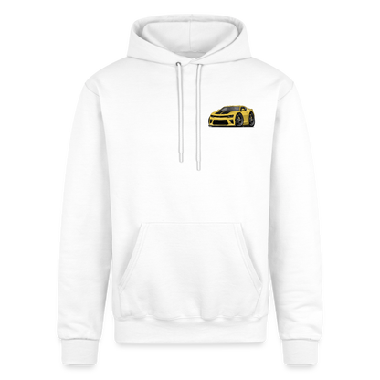 5th Generation Yellow Camaro Champion Unisex Powerblend Hoodie - white