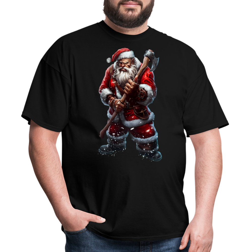 Bad Santa with an Axe Unisex Classic T-Shirt - black