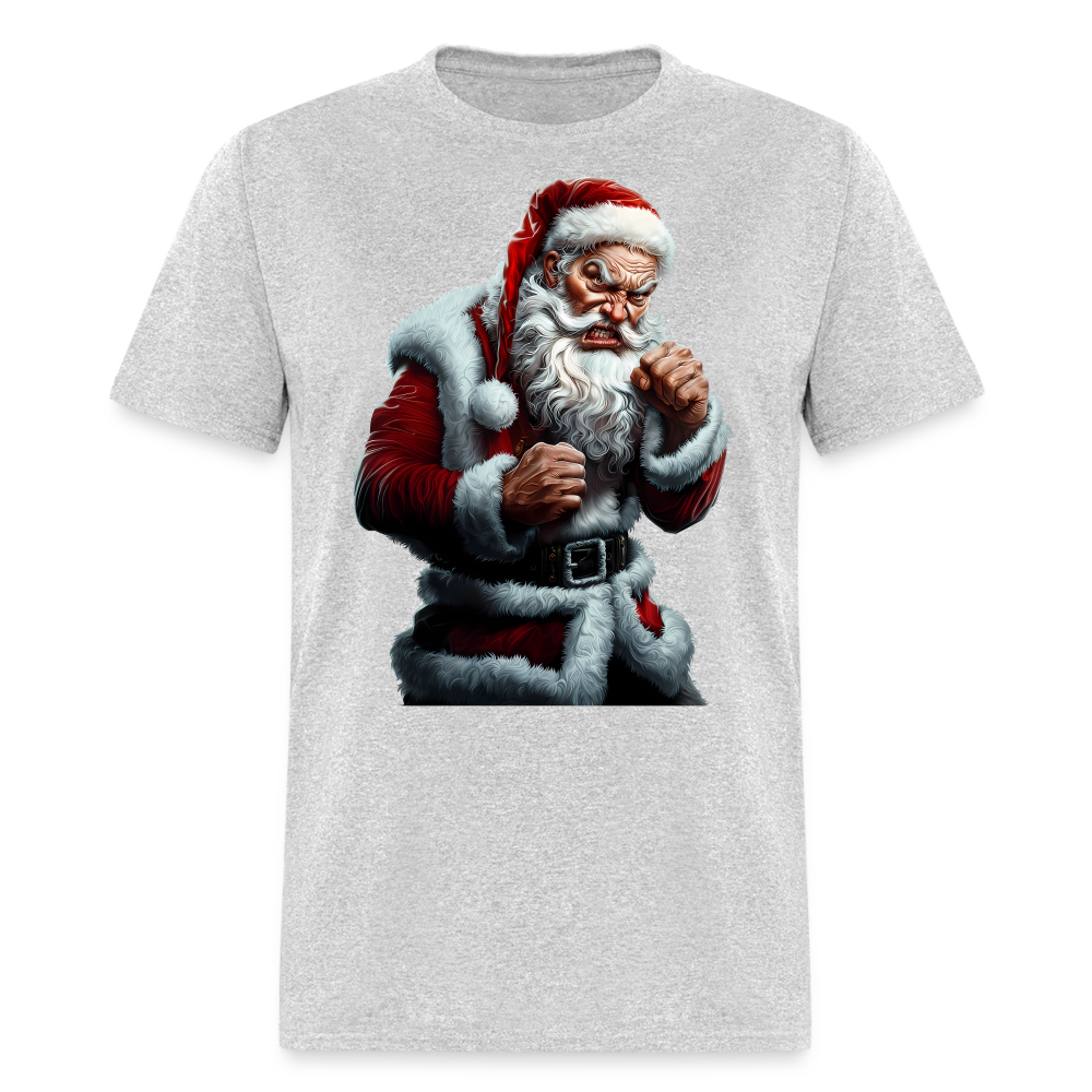 Angry Bad Santa Unisex Classic T-Shirt - heather gray