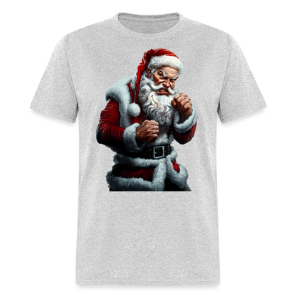 Angry Bad Santa Unisex Classic T-Shirt - heather gray