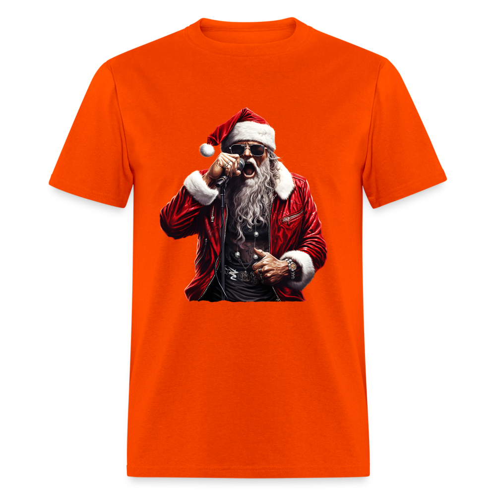 Santa Claus Singing Unisex Classic T-Shirt - orange