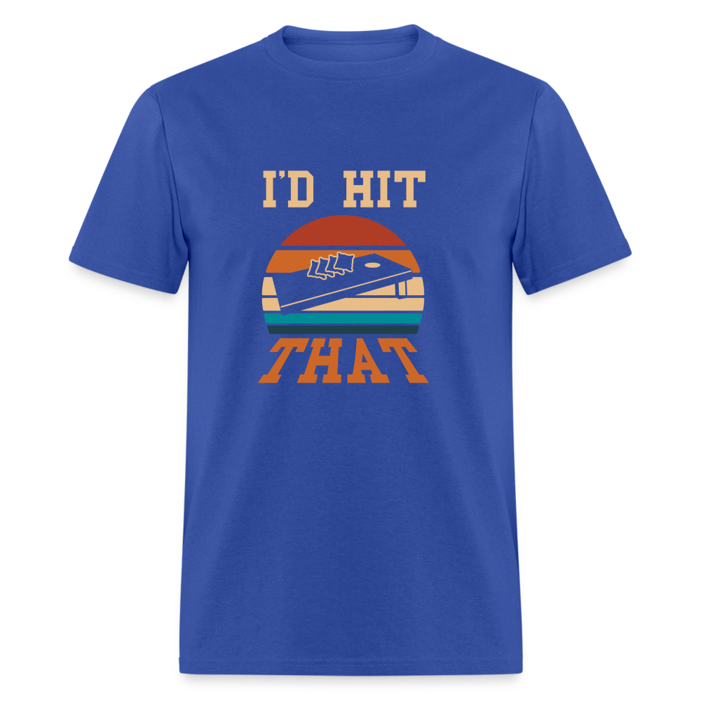 I'd Hit That Cornhole Unisex Classic T-Shirt - royal blue