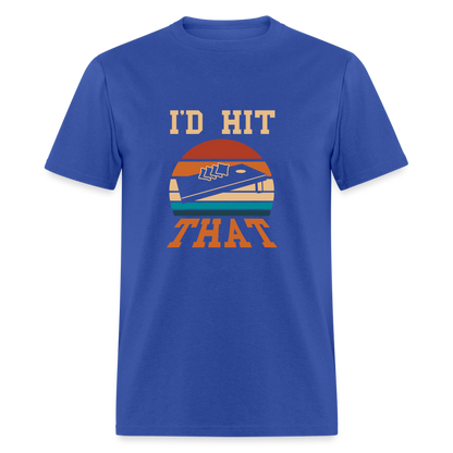 I'd Hit That Cornhole Unisex Classic T-Shirt - royal blue