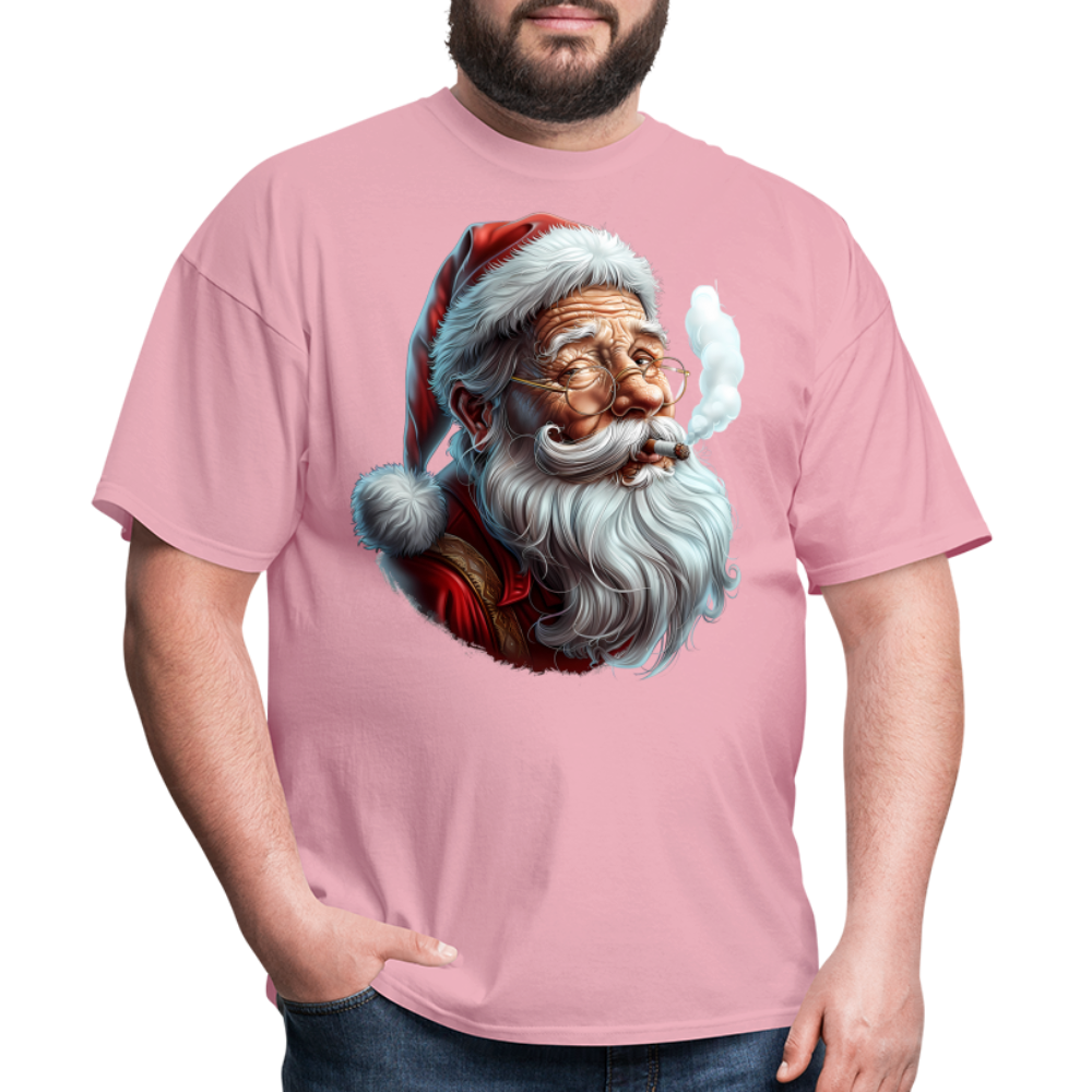 Bad Santa Smoking (Design H) Unisex Classic T-Shirt - pink