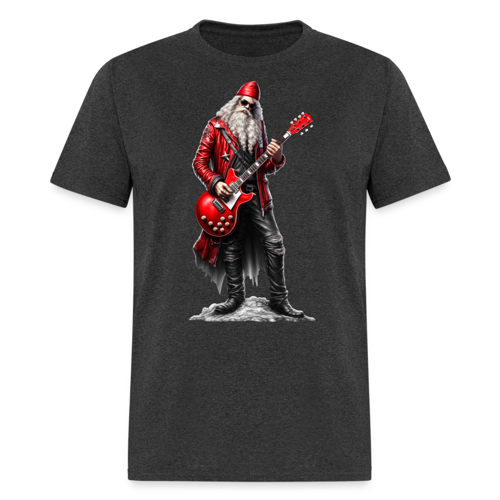 Santa Claus Rock Star Unisex Classic T-Shirt - heather black