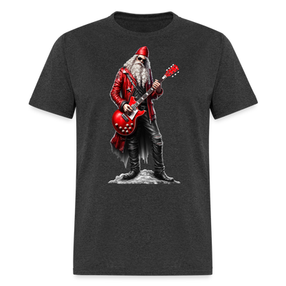 Santa Claus Rock Star Unisex Classic T-Shirt - heather black