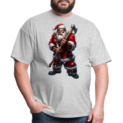 Bad Santa with an Axe Unisex Classic T-Shirt - heather gray