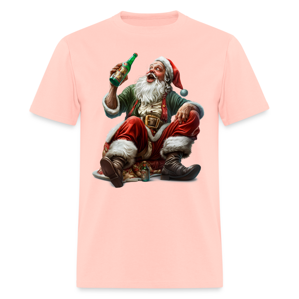 Drunk Bad Santa Unisex Classic T-Shirt - blush pink 