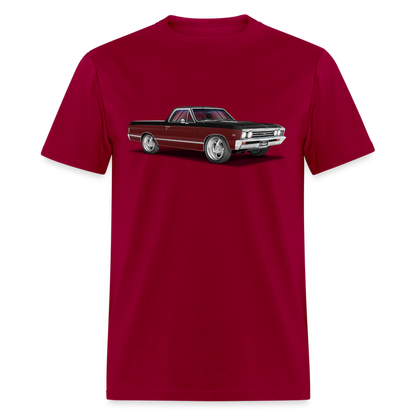 1967 Chevy El Camino Unisex Classic T-Shirt - dark red