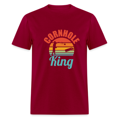 Cornhole King Unisex Classic T-Shirt - dark red