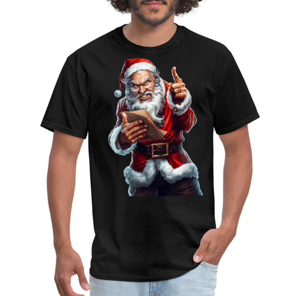 Bad Santa Naughty List Unisex Classic T-Shirt - black