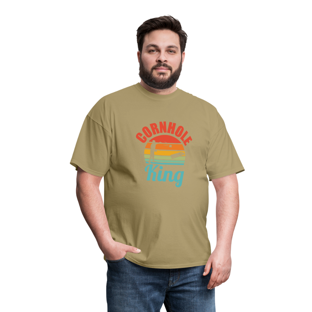 Cornhole King Unisex Classic T-Shirt - khaki
