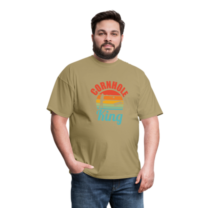 Cornhole King Unisex Classic T-Shirt - khaki