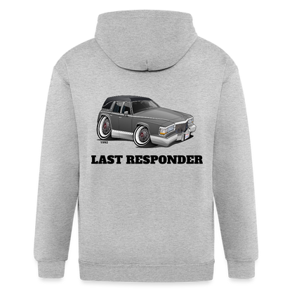 Men's Zip Hoodie Hearse - heather gray