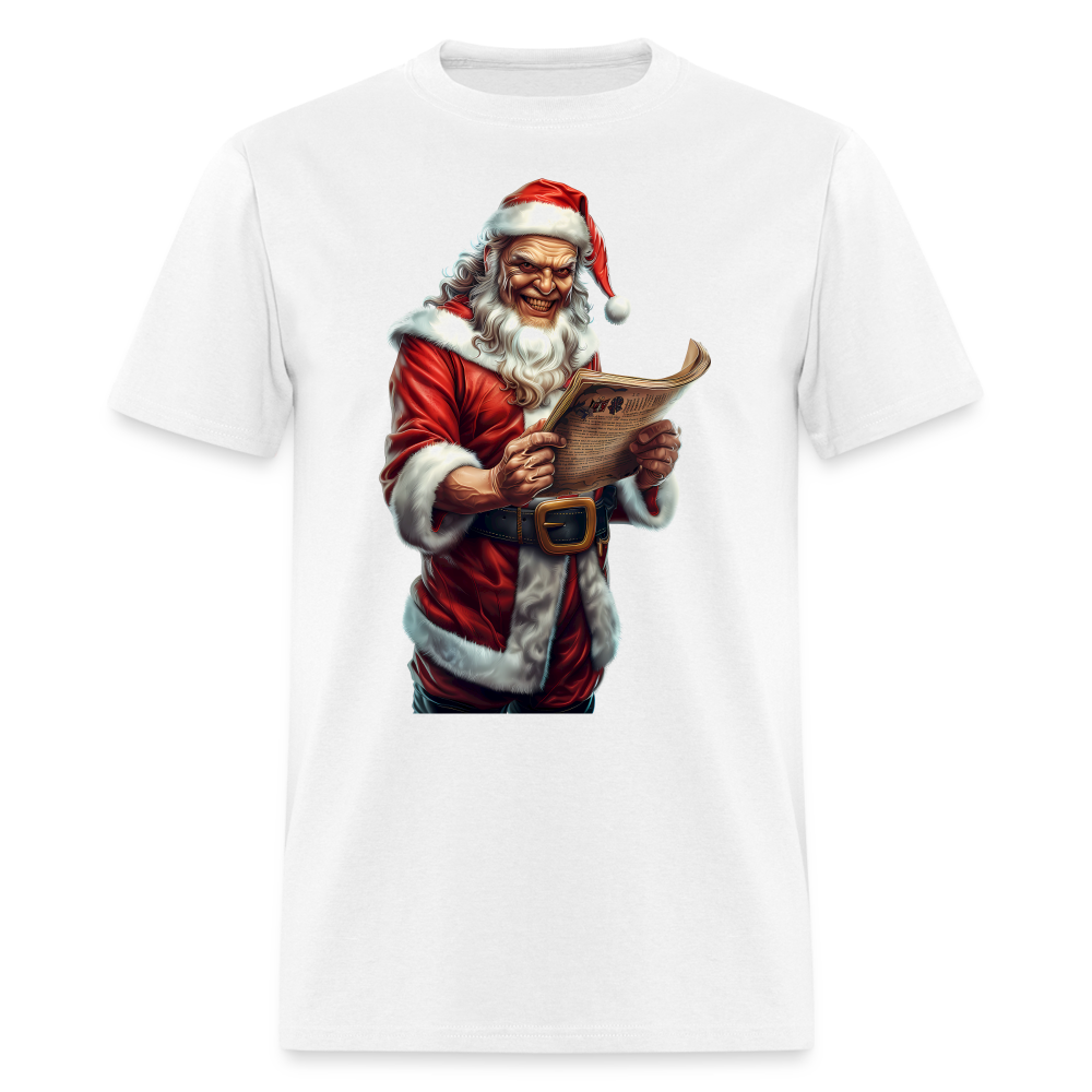 Bad Santa Naughty List Unisex Classic T-Shirt - white