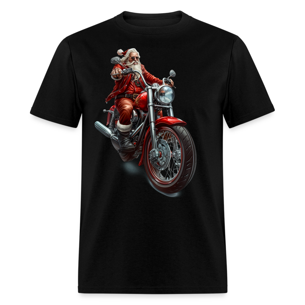 Bad Santa Motorcycle Unisex Classic T-Shirt - black