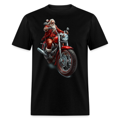 Bad Santa Motorcycle Unisex Classic T-Shirt - black