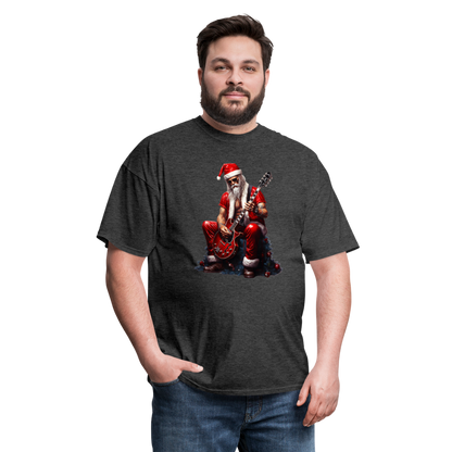 Rock n Roll Santa Claus Unisex Classic T-Shirt - heather black