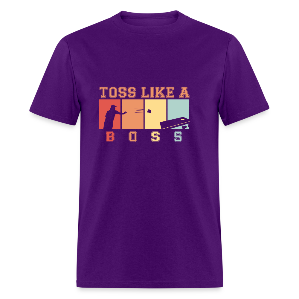 Toss Like a Boss Cornhole Unisex Classic T-Shirt - purple