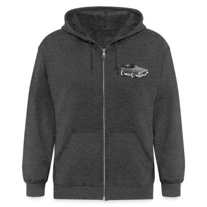 Men's Zip Hoodie Hearse - deep heather