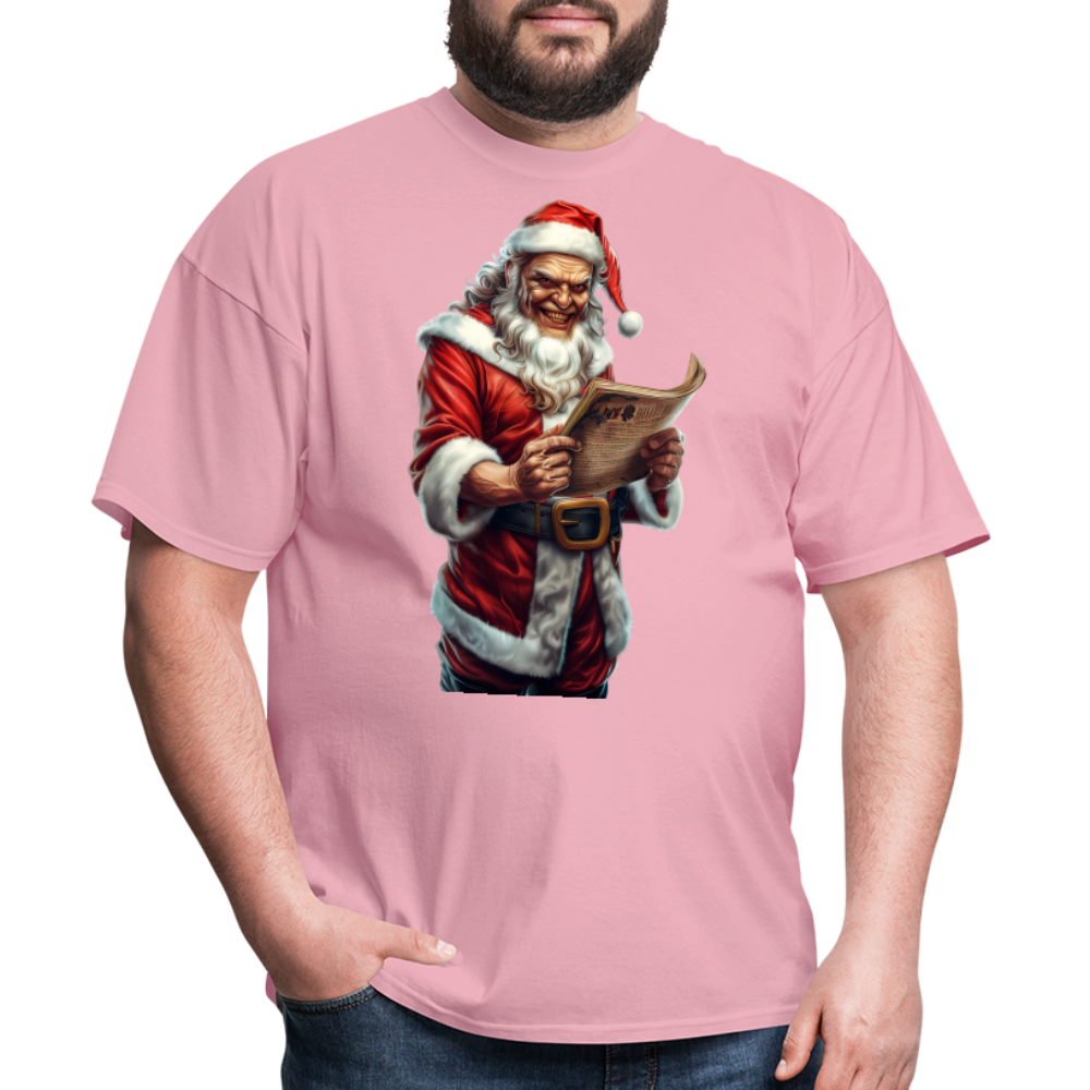 Bad Santa Naughty List Unisex Classic T-Shirt - pink
