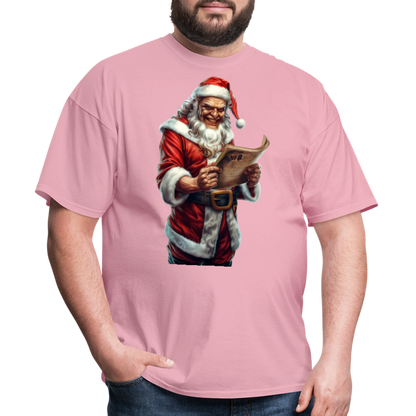Bad Santa Naughty List Unisex Classic T-Shirt - pink