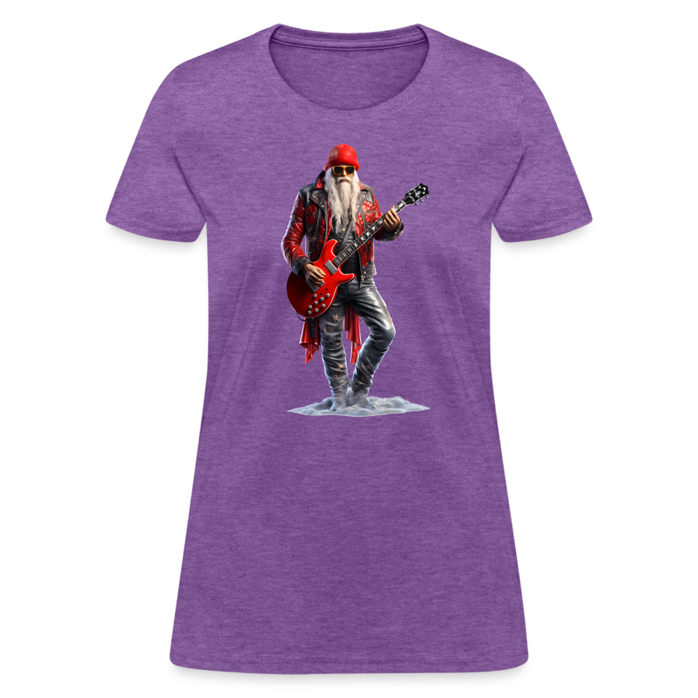 Santa Rock Star Women's T-Shirt - purple heather