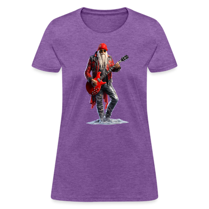 Santa Rock Star Women's T-Shirt - purple heather