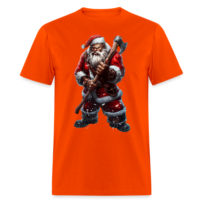 Bad Santa with an Axe Unisex Classic T-Shirt - orange