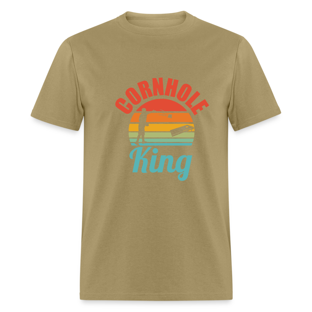 Cornhole King Unisex Classic T-Shirt - khaki