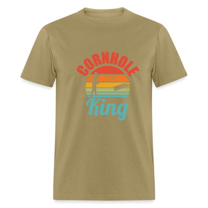 Cornhole King Unisex Classic T-Shirt - khaki
