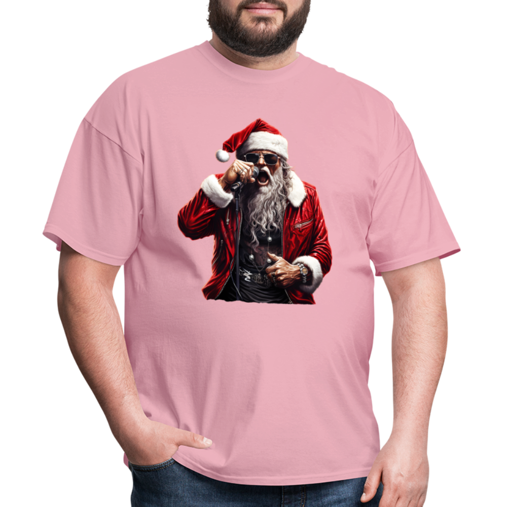 Santa Claus Singing Unisex Classic T-Shirt - pink