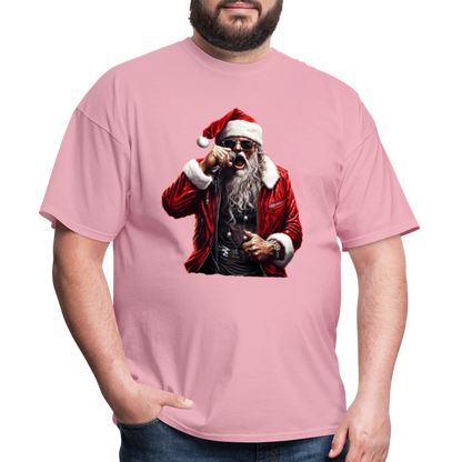 Santa Claus Singing Unisex Classic T-Shirt - pink