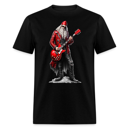 Santa Claus Rock Star Unisex Classic T-Shirt - black