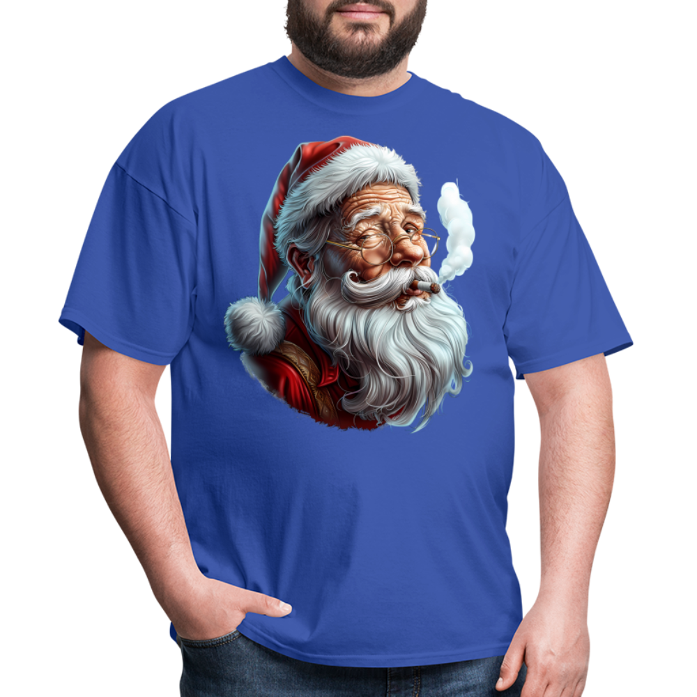 Bad Santa Smoking (Design H) Unisex Classic T-Shirt - royal blue