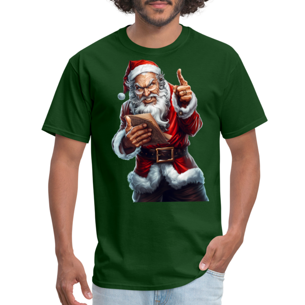 Bad Santa Naughty List Unisex Classic T-Shirt - forest green