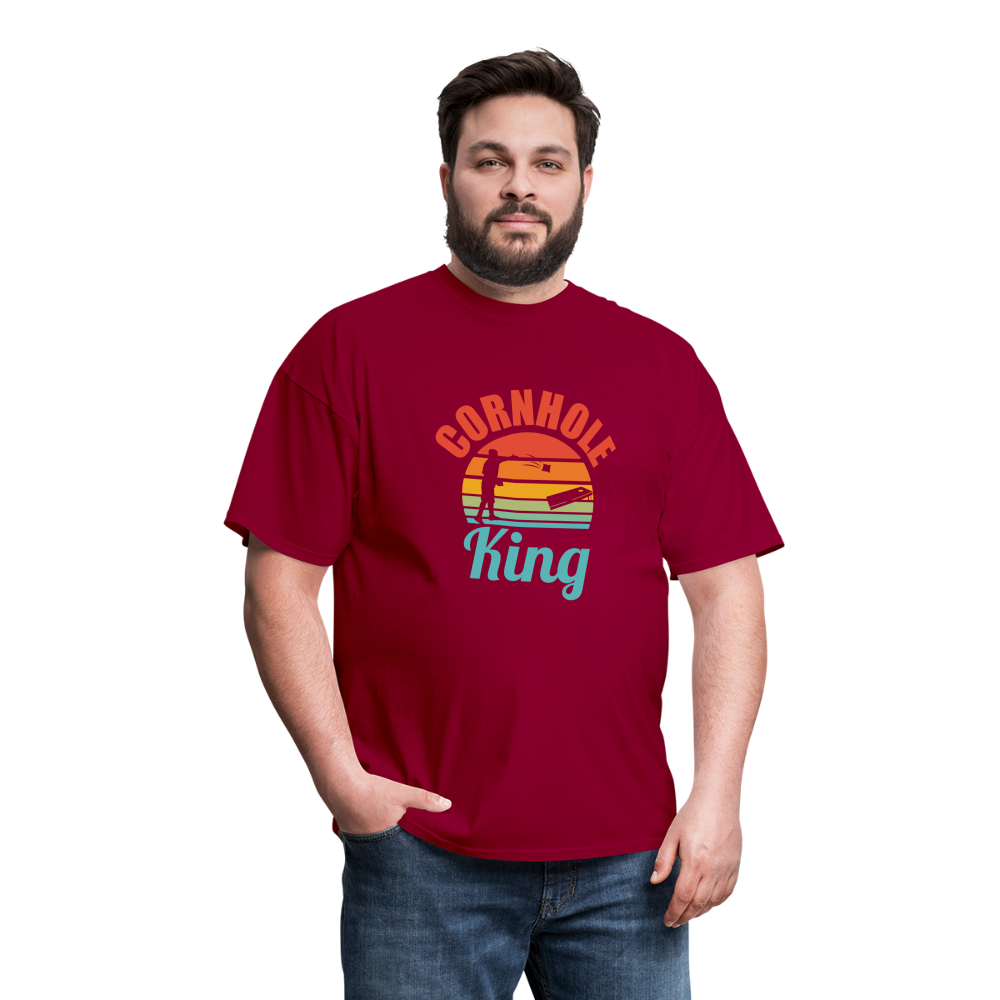 Cornhole King Unisex Classic T-Shirt - dark red