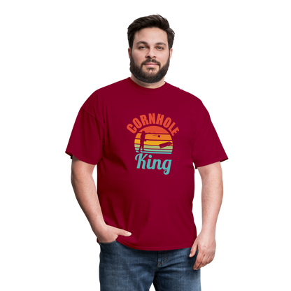 Cornhole King Unisex Classic T-Shirt - dark red