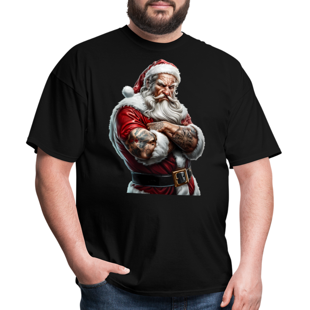 Bad Santa with Tattoos Unisex Classic T-Shirt - black