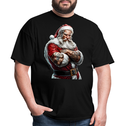 Bad Santa with Tattoos Unisex Classic T-Shirt - black