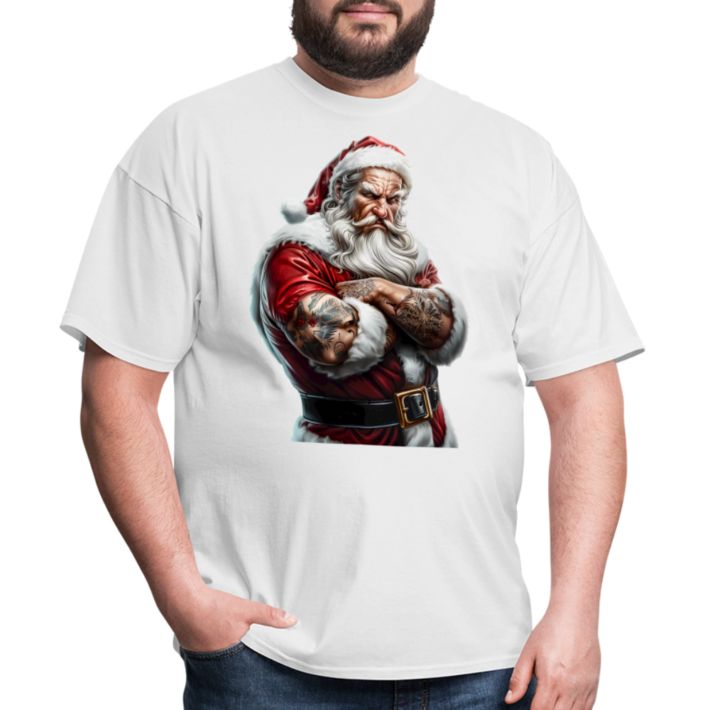 Bad Santa with Tattoos Unisex Classic T-Shirt - white