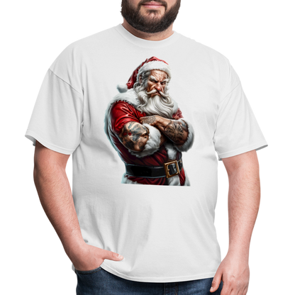 Bad Santa with Tattoos Unisex Classic T-Shirt - white