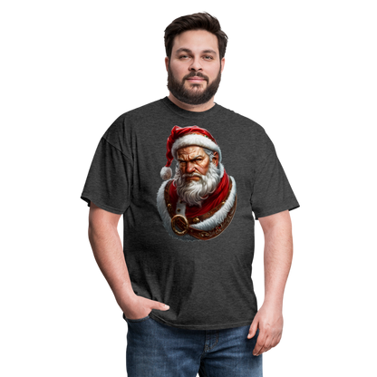 Grumpy Bad Angry Santa Unisex Classic T-Shirt - heather black
