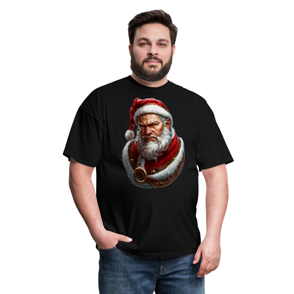 Grumpy Bad Angry Santa Unisex Classic T-Shirt - black