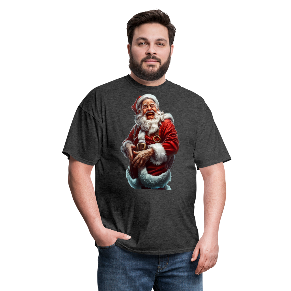 Maniac Bad Santa Laughing Unisex Classic T-Shirt - heather black